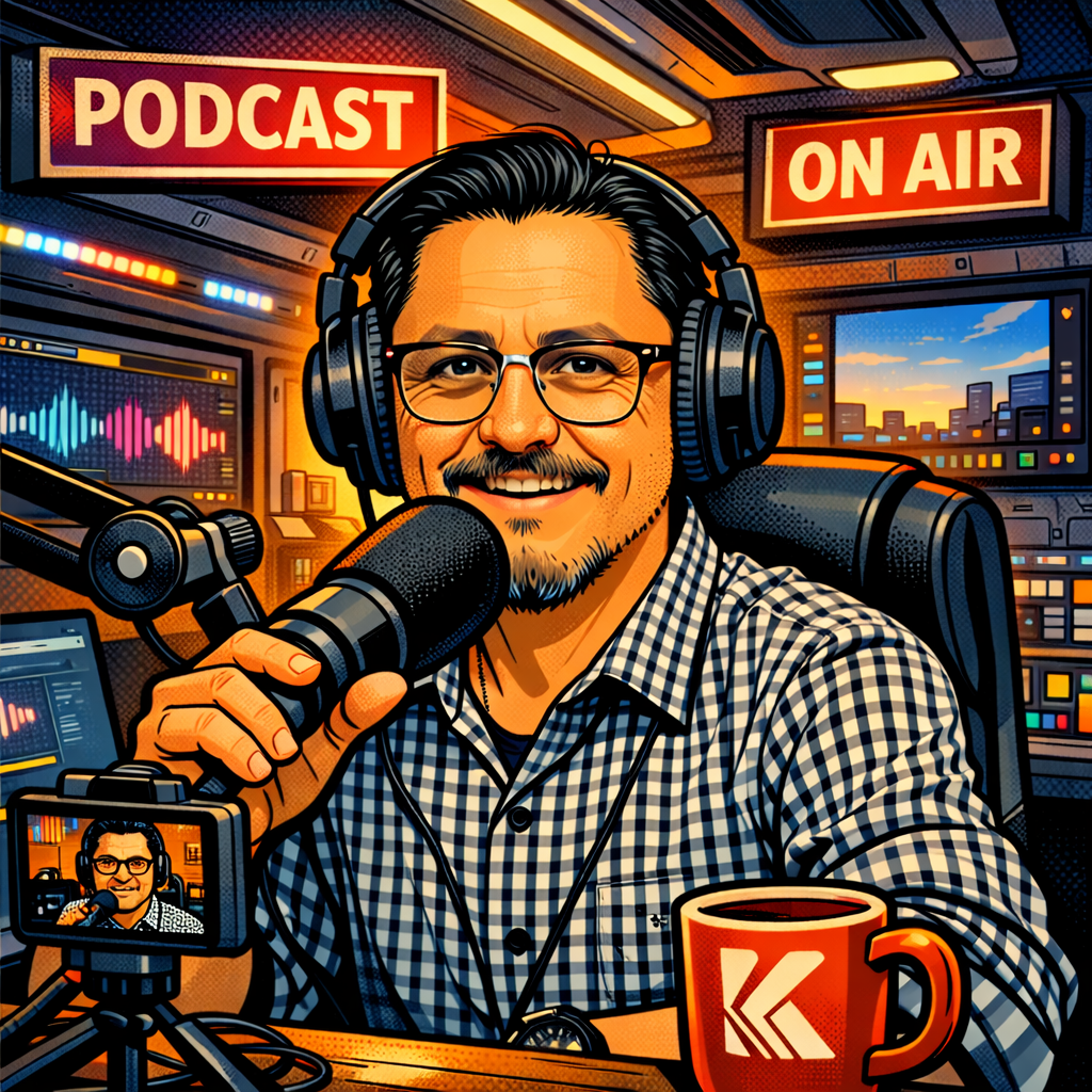 Ilustración de Arturo Placencia relacionada con tecnología e Inteligencia Artificial
